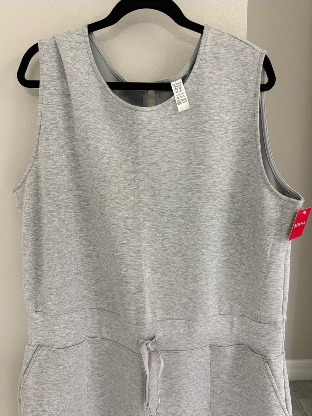 Spanx AirEssentials Jumpsuit Light Grey Heather Size 3X NWT - Picture 6 of 11